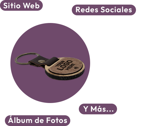 Imagen que describe el funcionamiento de una Llavero NFC Taptika