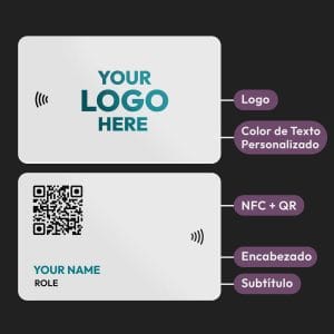 Opciones de personalización de TaptiCard White